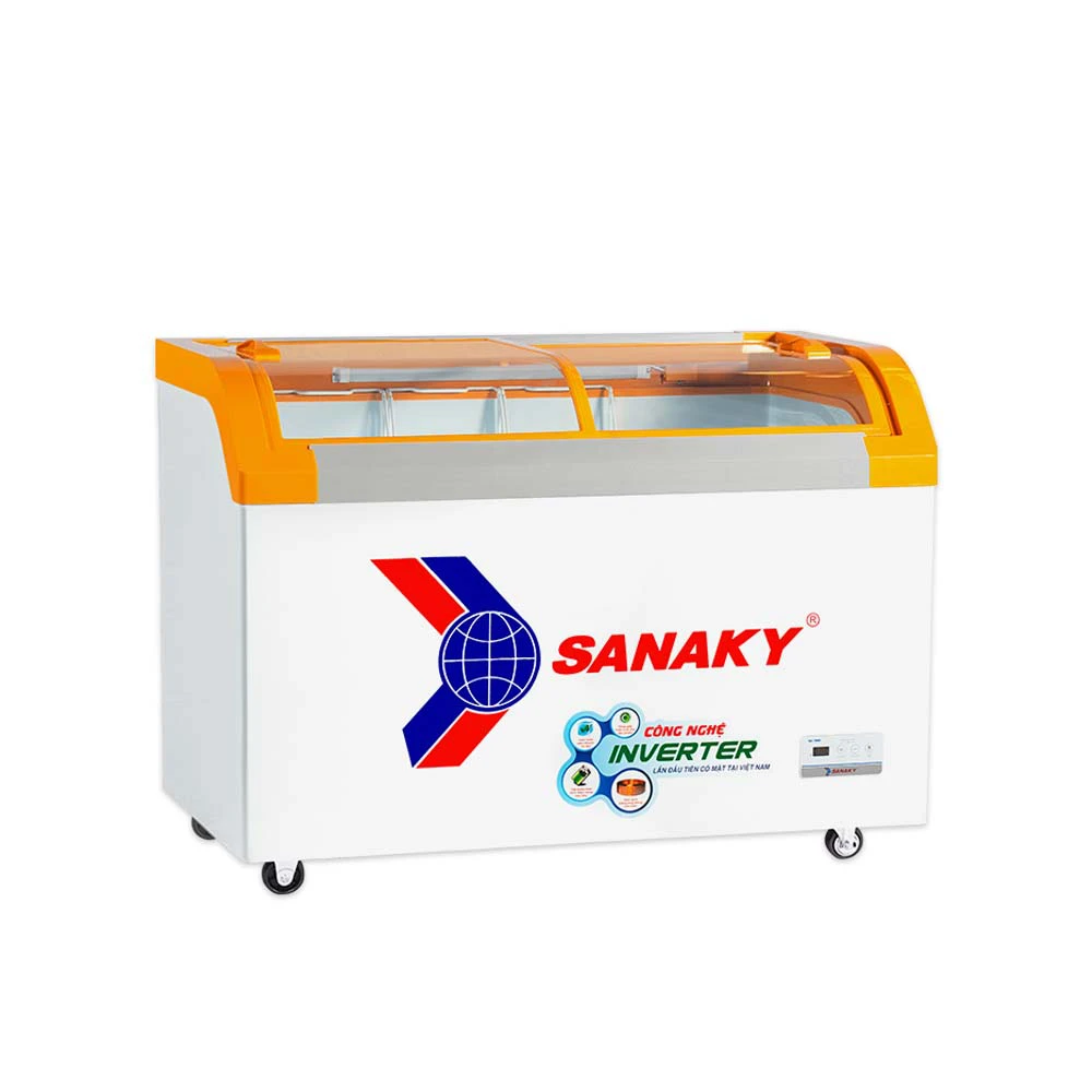 Tủ đông Sanaky VH4899K3B nắp kính lùa cong 350 lít