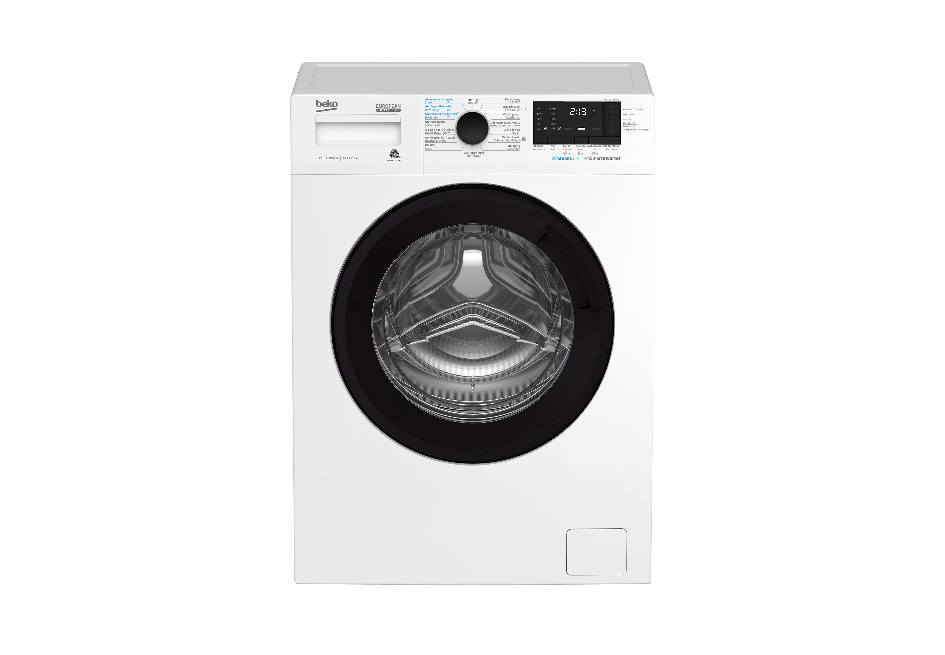 Máy giặt Beko Inverter 9 Kg WCV9612XB0ST
