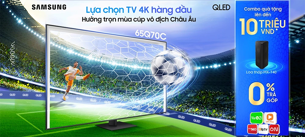 Samsung Tivi 4K trọn mùa Euro cup 2024