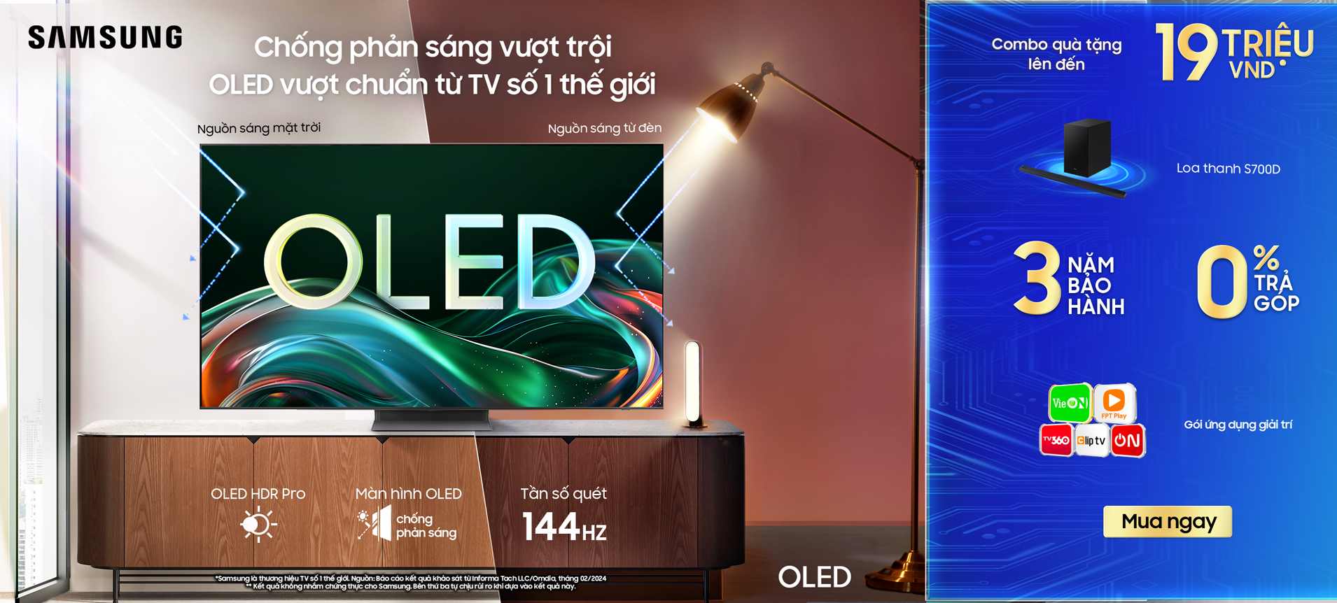 OLED Vượt chuẩn số 1 Thế giới