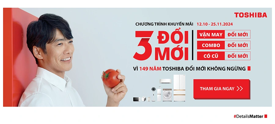 Mua TOSHIBA trúng Iphone 16 - Đổi mới lên đời !!