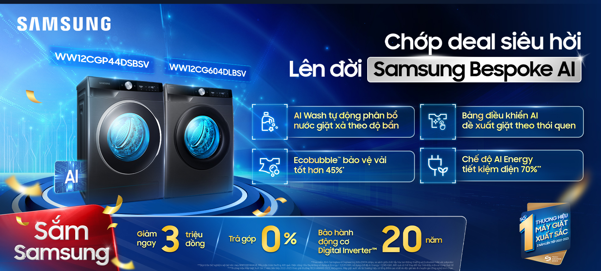 Chớp deal siêu hời lên đời Samsung Bespoke AI