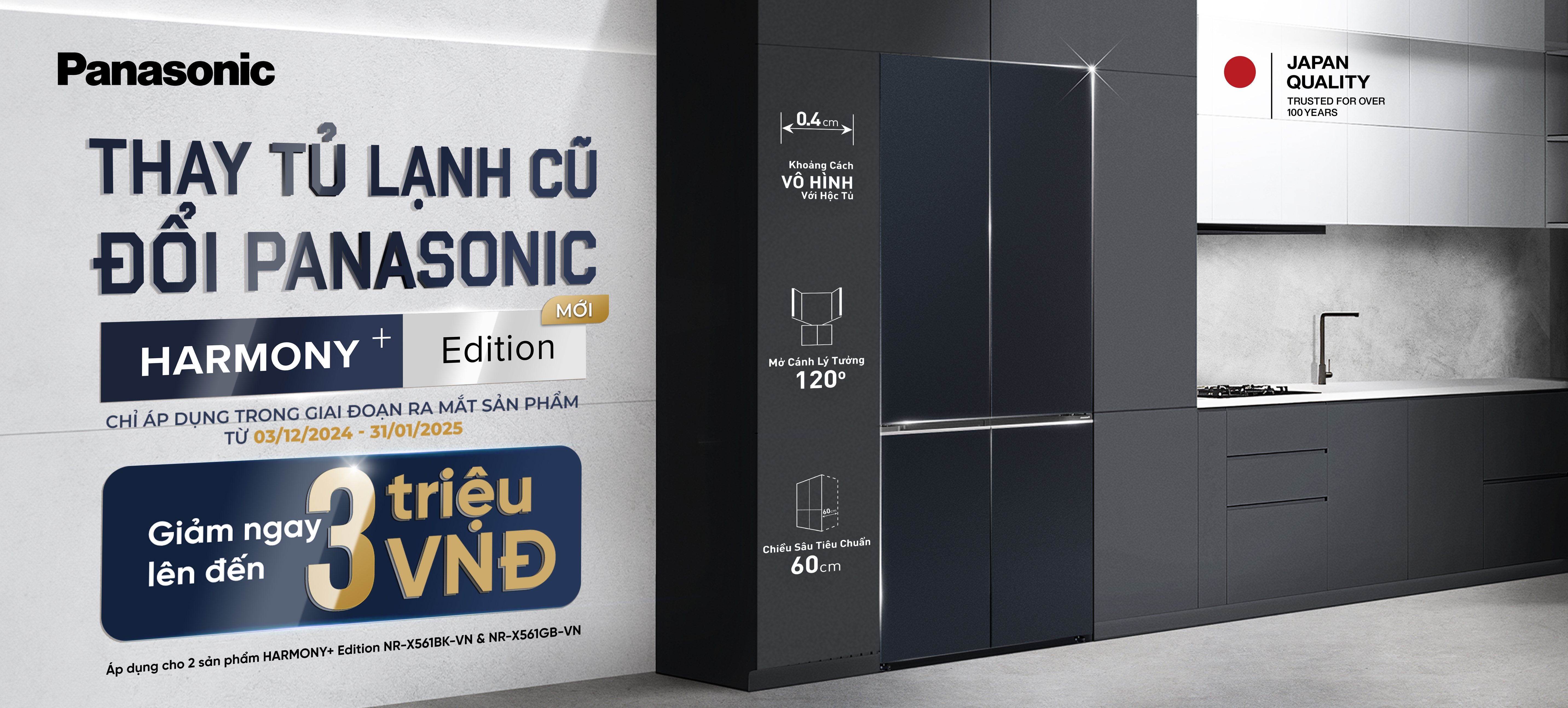 THẠY TỦ LẠNH CŨ ĐỔI PANASONIC