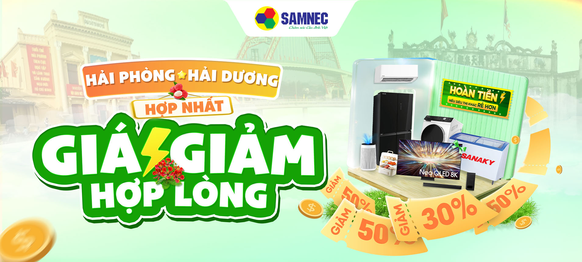 HẢI PHÒNG + HẢI DƯƠNG HỢP NHẤT GIÁ GIẢM HỢP LONG