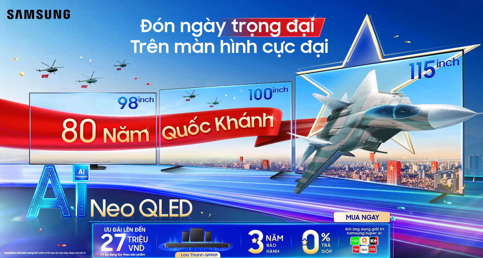 Đón ngày trọng đại trên màn hình cực đại