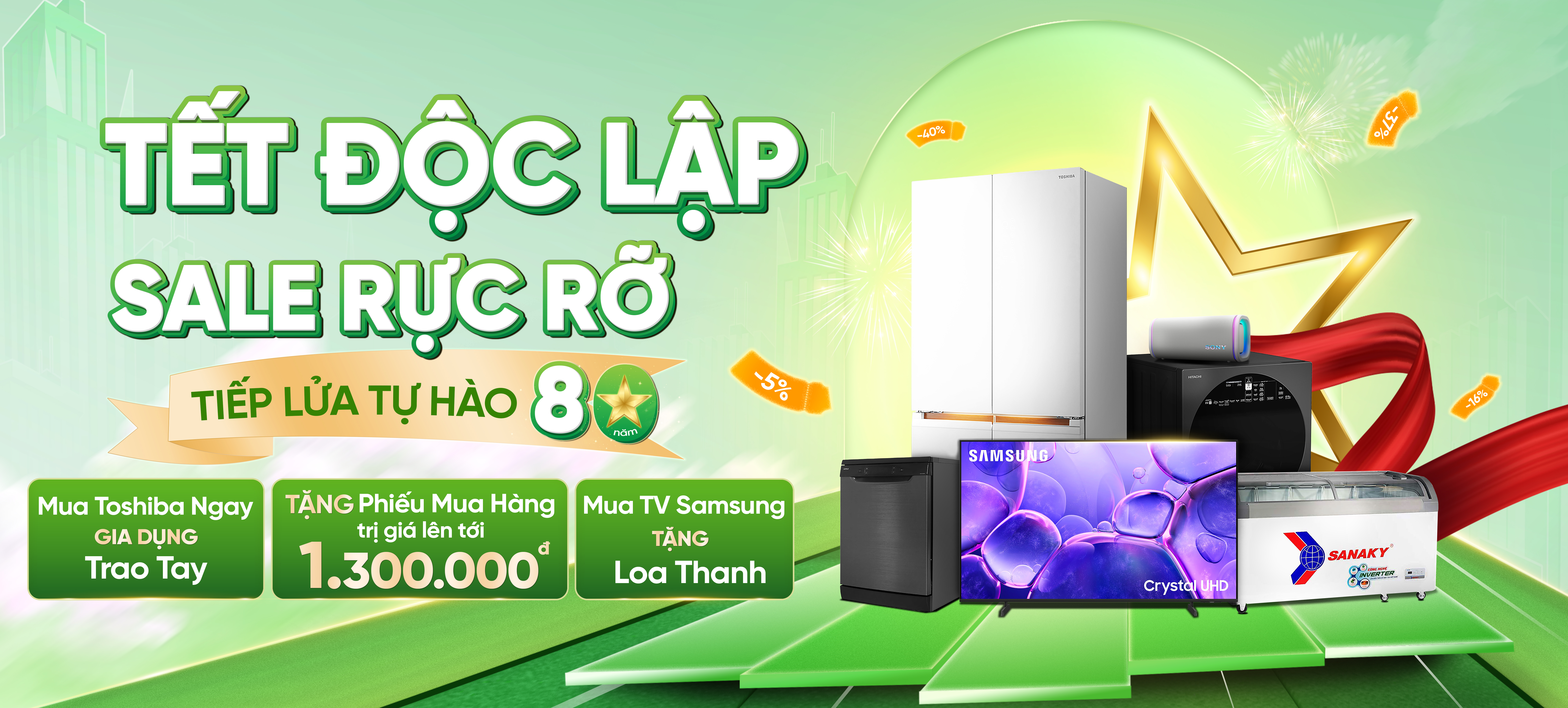 TẾT ĐỘC LẬP SALE RỰC RỞ TIẾP LỬA TỰ HÀO