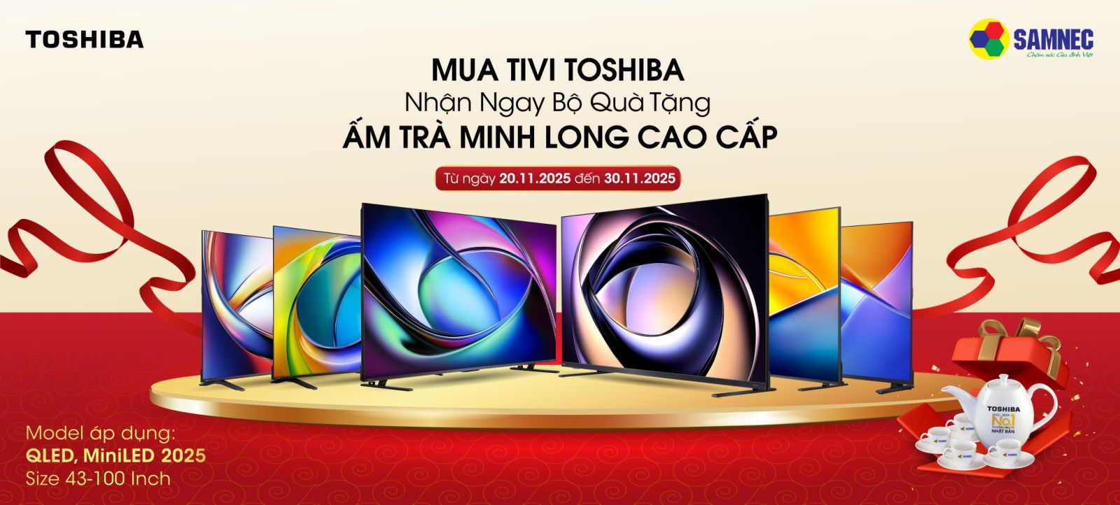 Mua Tivi TSB trúng ấm trà cao cấp