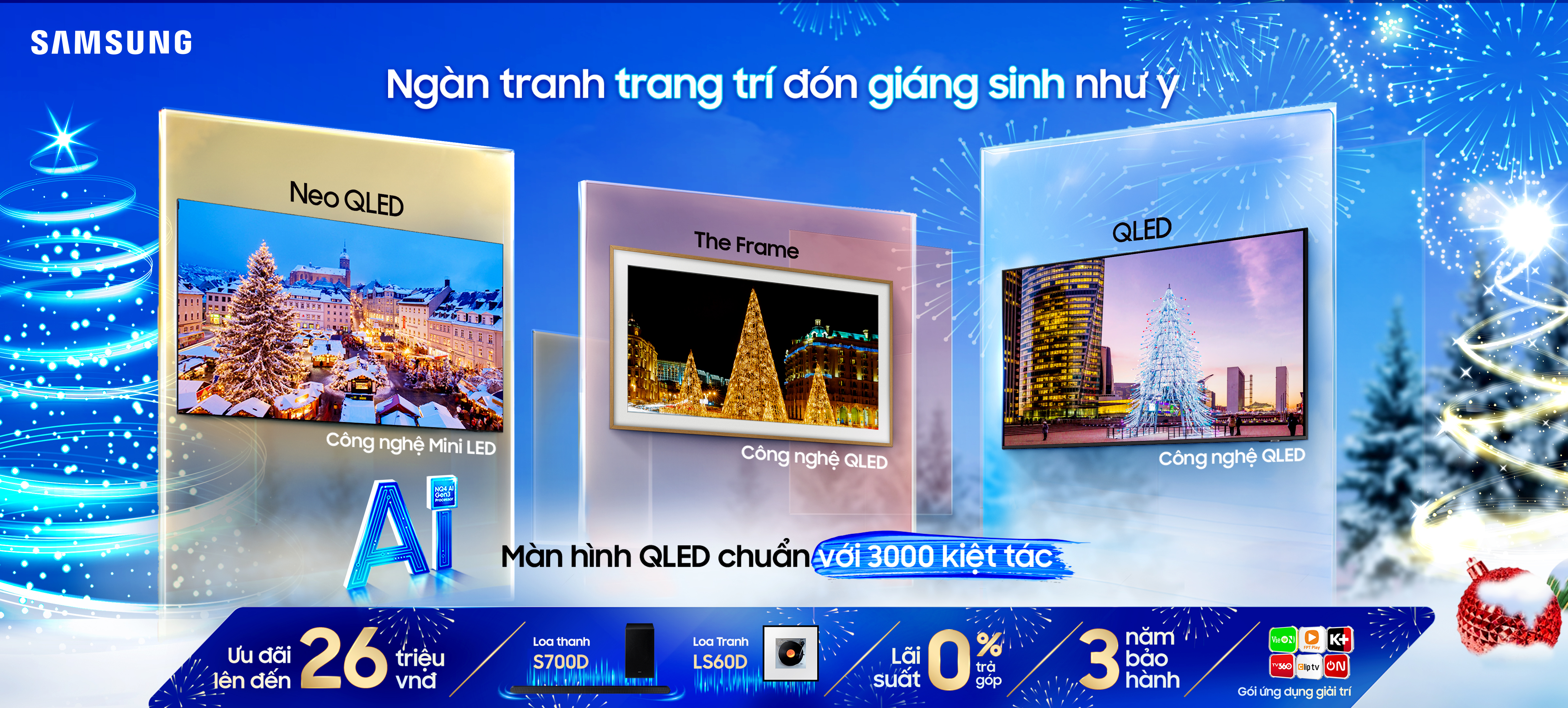 Khung Tranh Samsung - Giáng Sinh Như Ý