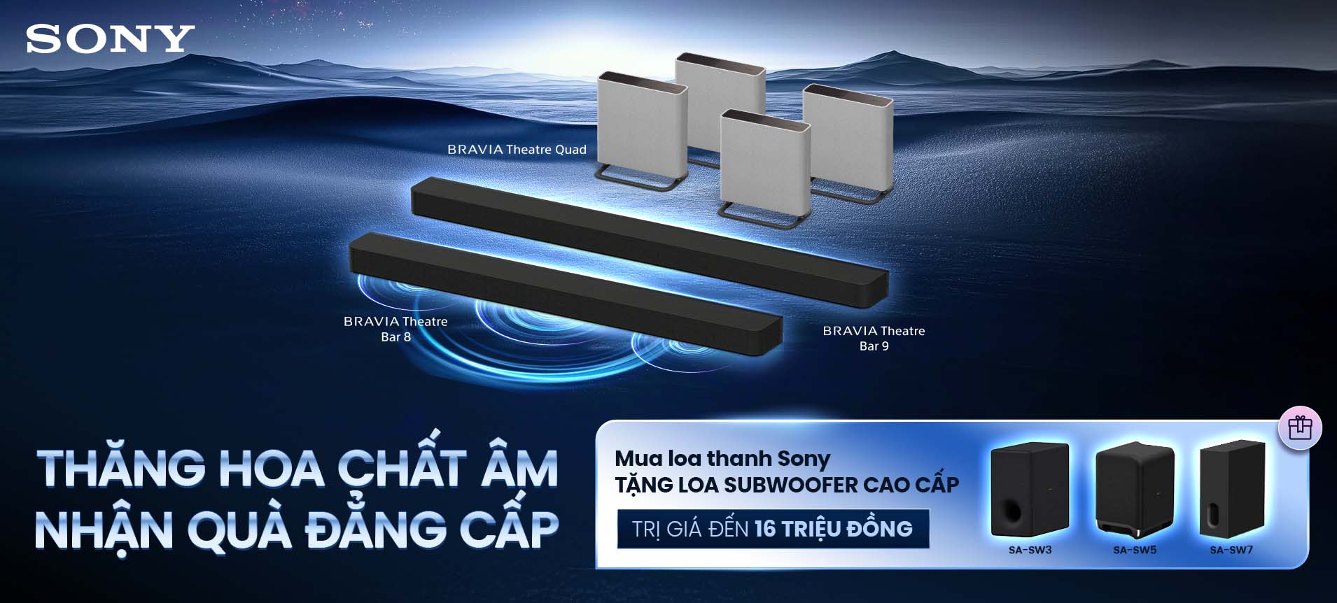 Mua loa thanh Sony TẶNG LOA SUBWOOFER