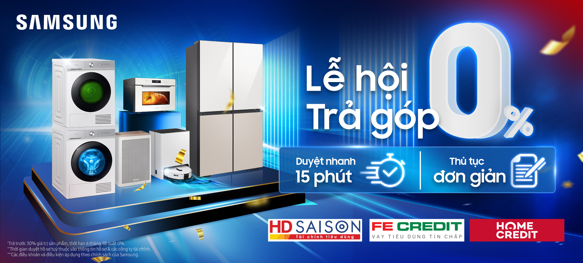 Lễ hội Trả góp 0% Samsung