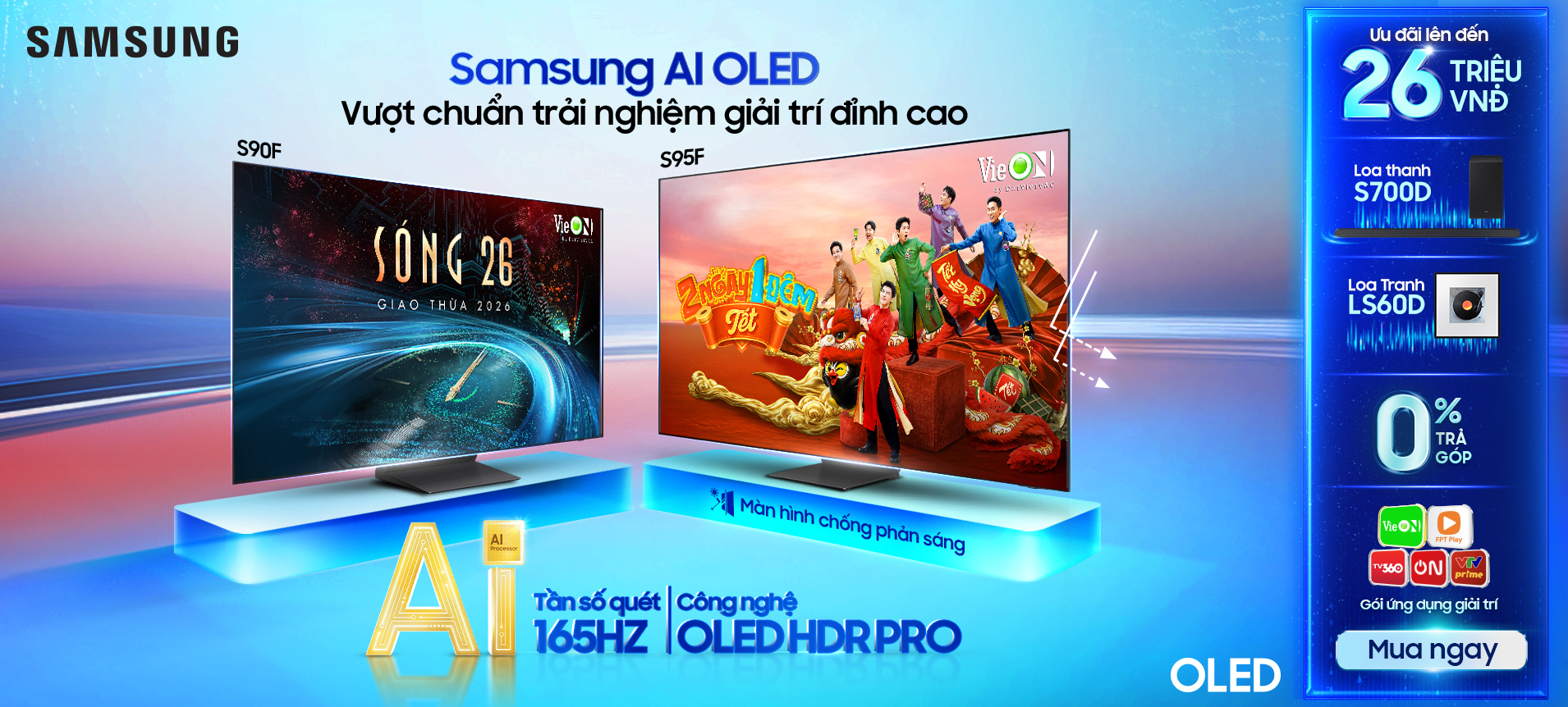 Samsung OLED AI - Vượt chuẩn trải nghiệm