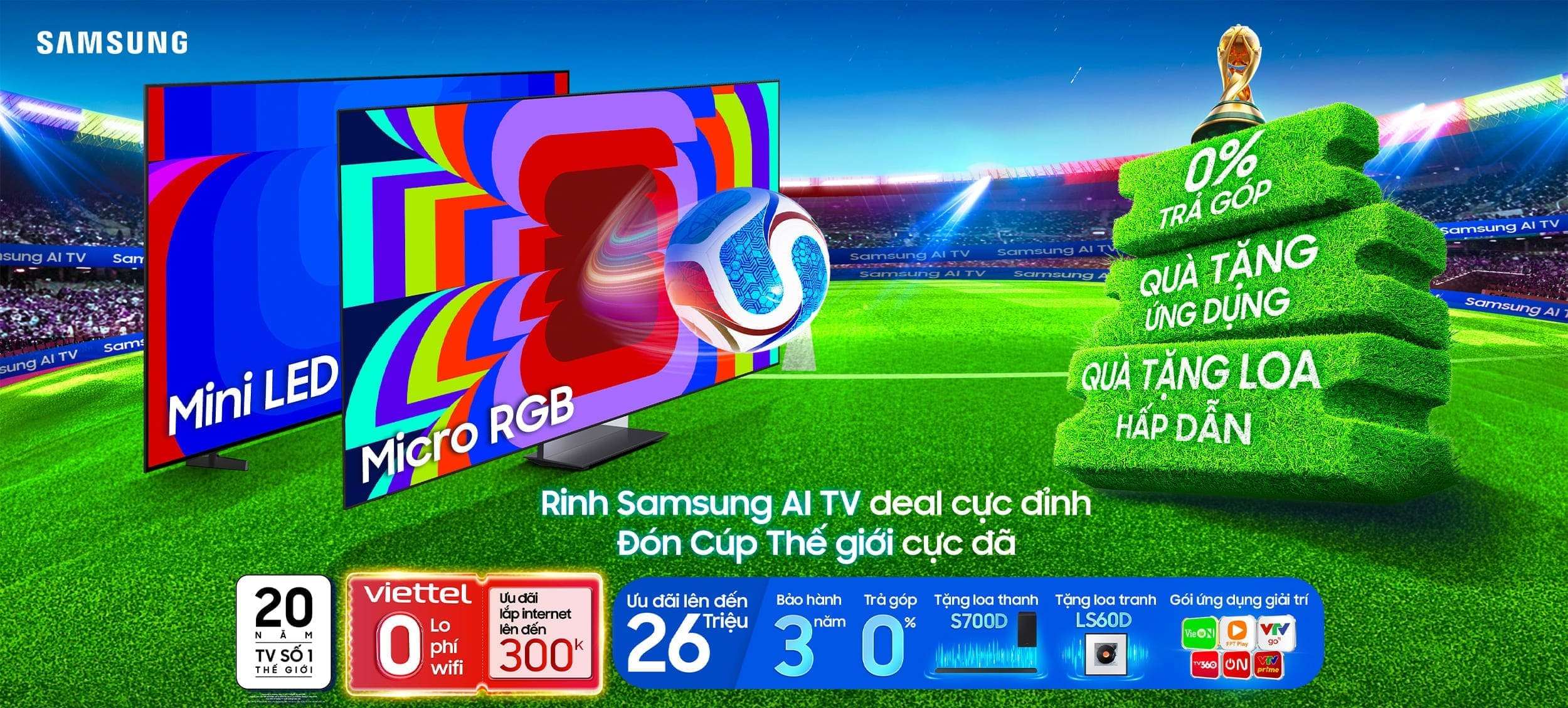 Rinh Samsung AI Tivi deal cực đỉnh