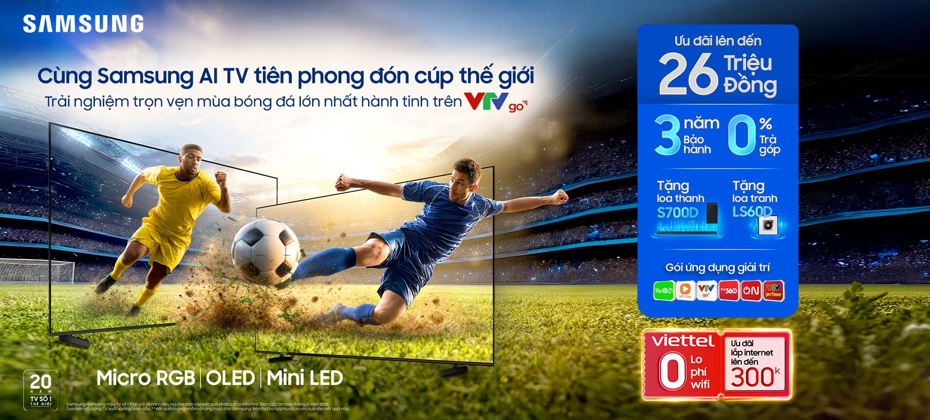Samsung AI TV trên VTV go