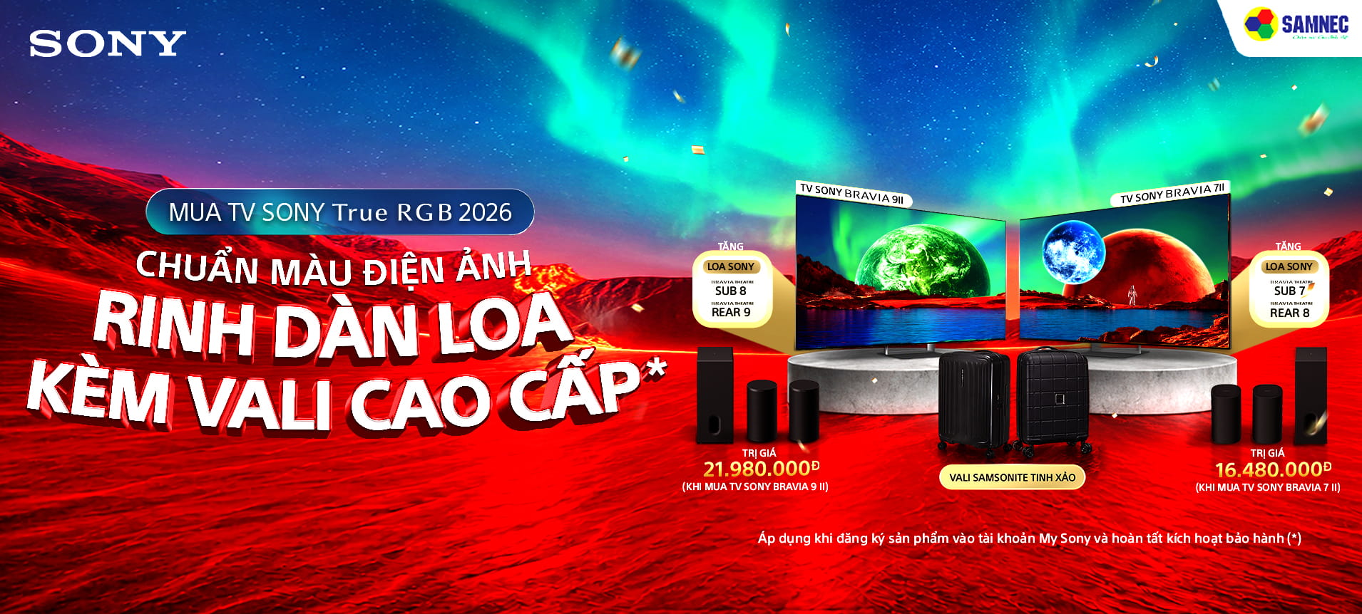 Sony True RGB 2026 - Rinh loa dàn cao cấp