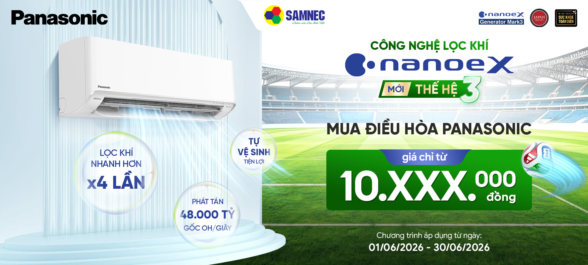 Công nghệ Nano X Mark 3 - Điều hòa Panasonic 