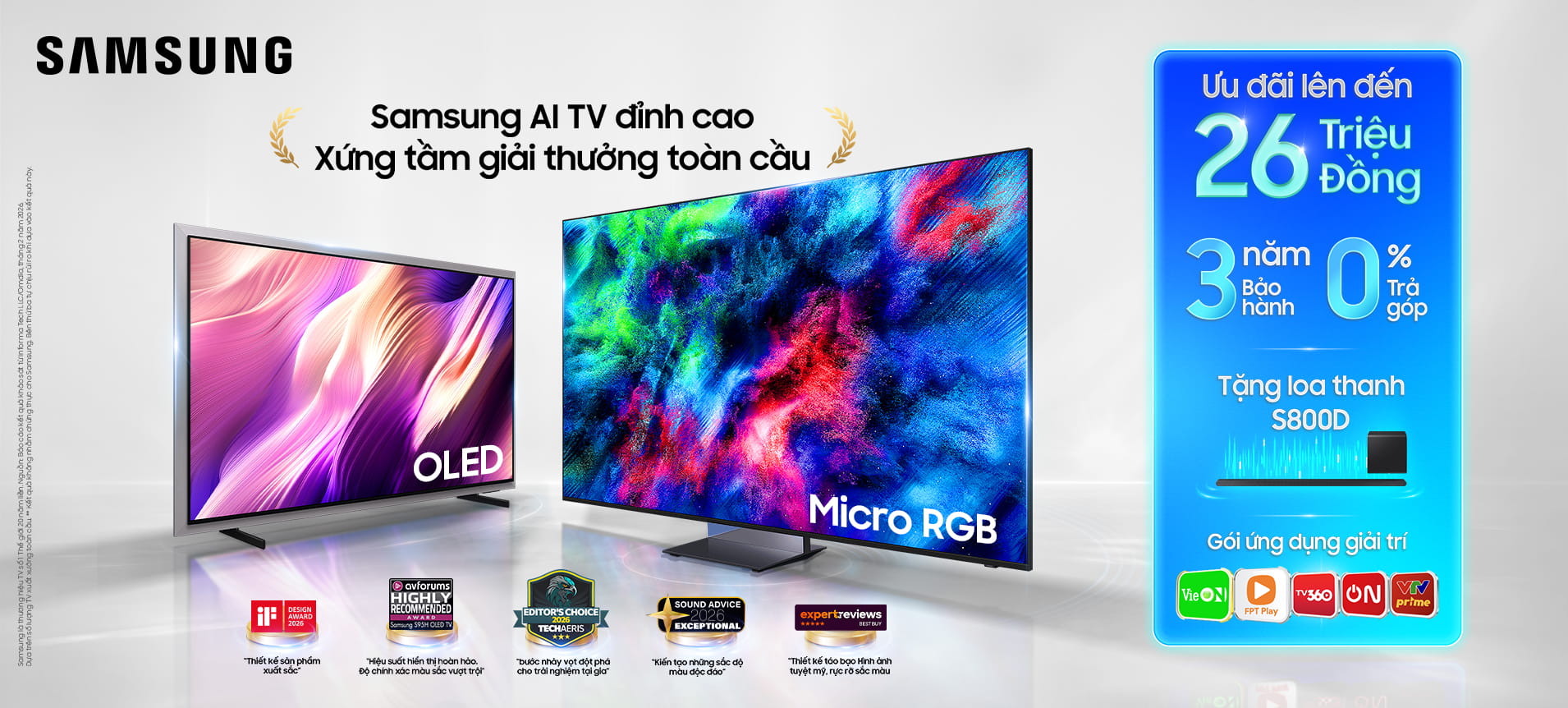 Samsung TV Đỉnh Cao - Đẳng cấp toàn cầu