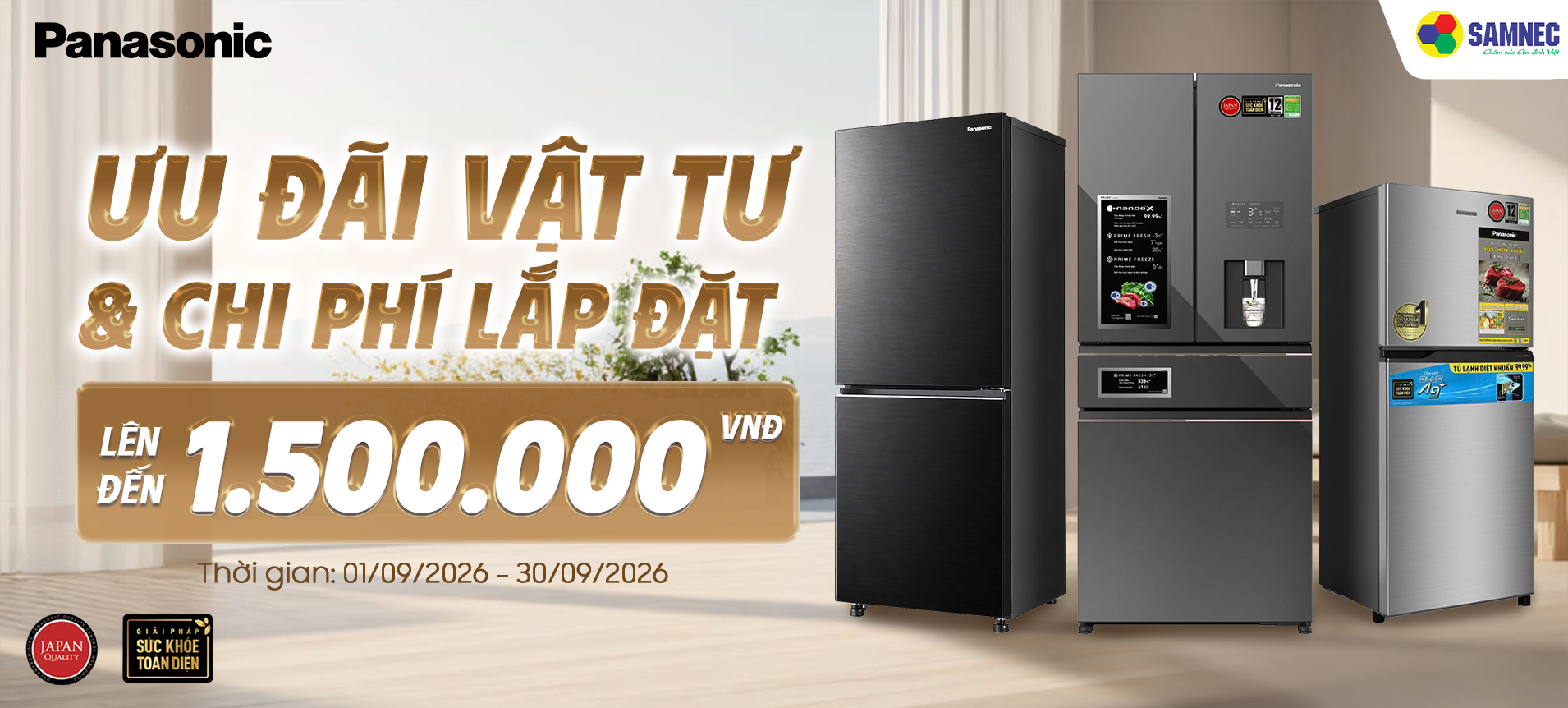 Khuyến mại tủ lạnh Panasonic