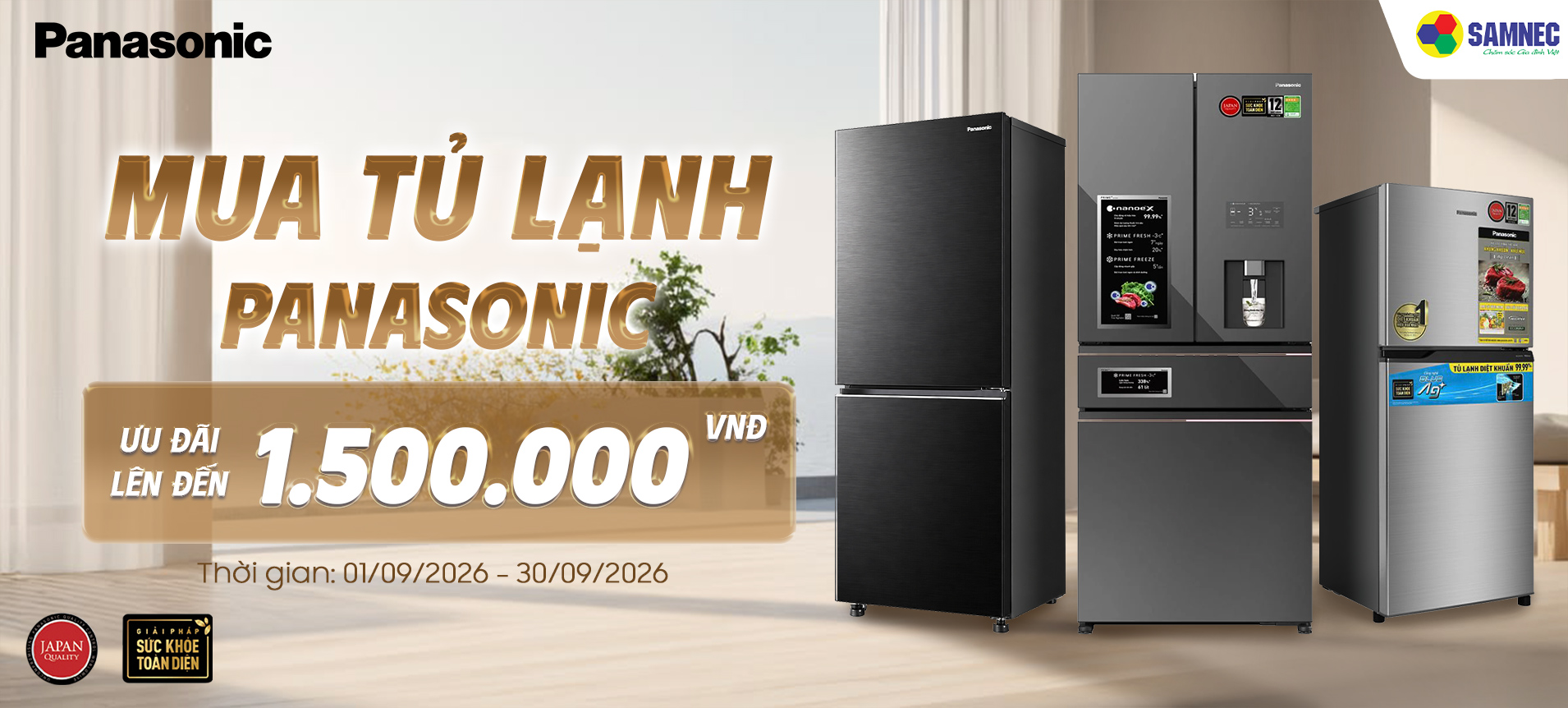 Tủ lạnh Panasonic - Ưu đãi tới 1tr5
