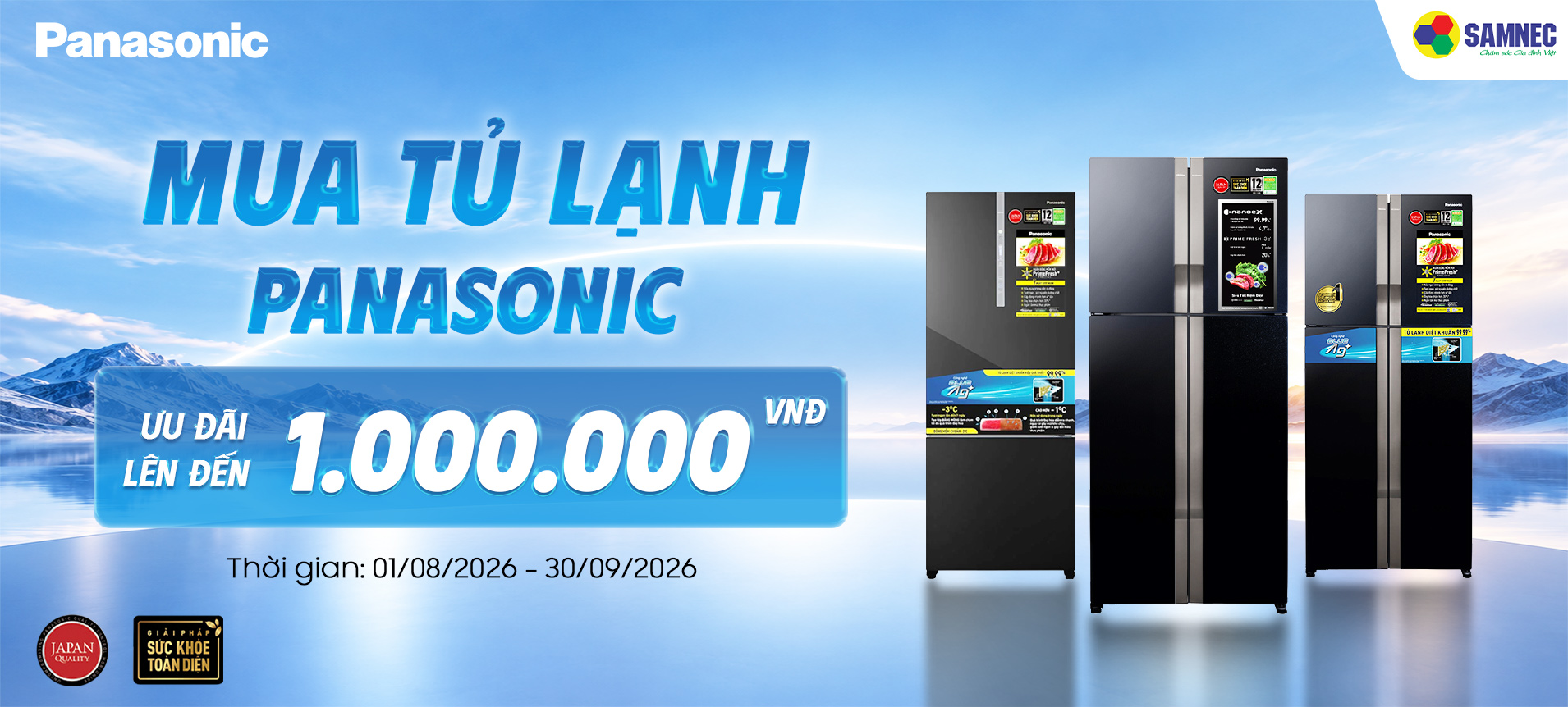 Khuyến mại tủ lạnh Panasonic