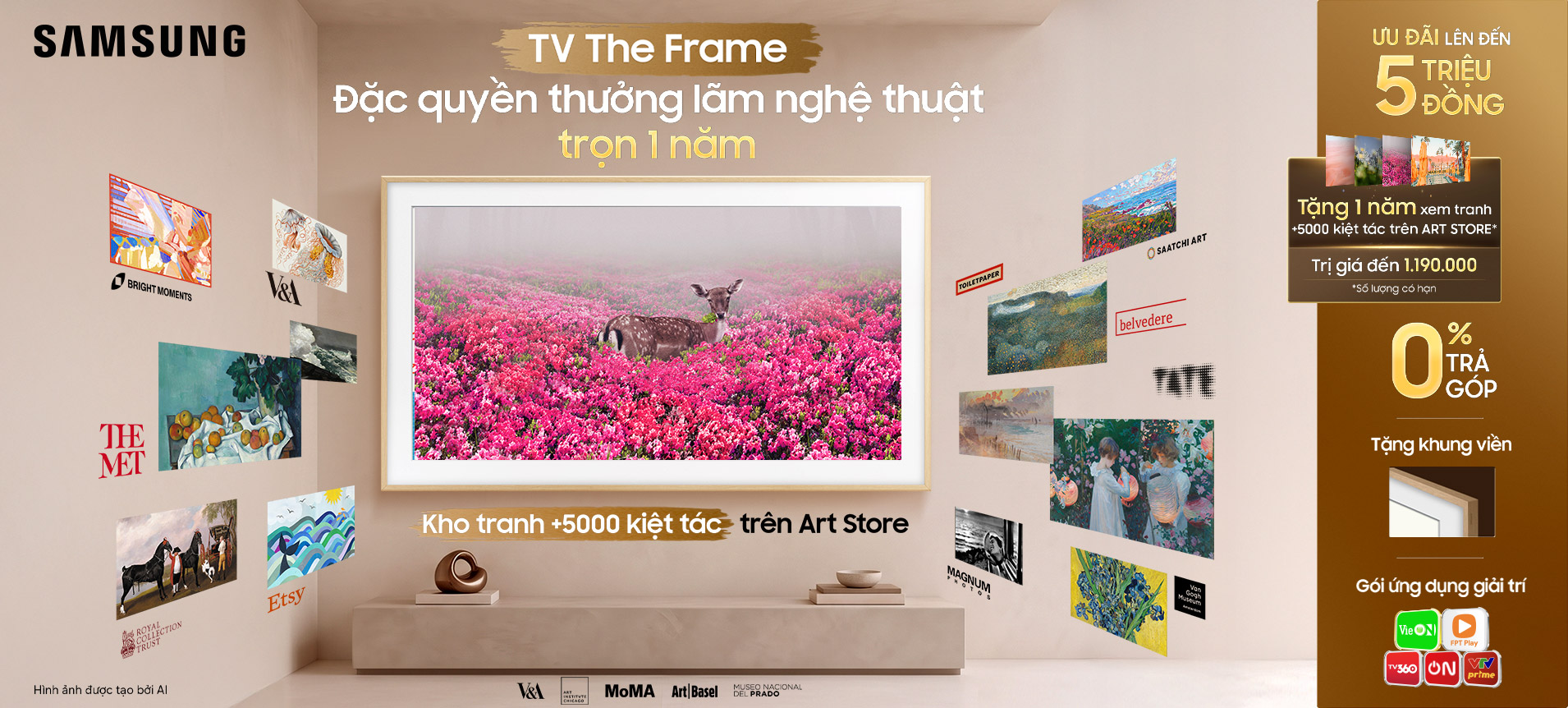 Nhận 1 Năm Bộ Triển Lãm Nghệ Thuật