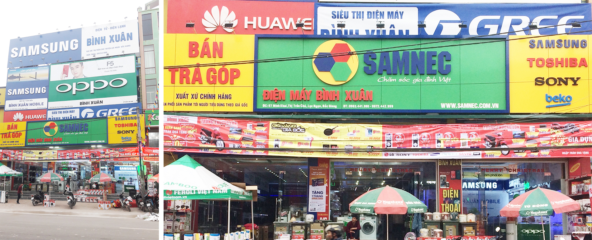 Đại lý Samnec hệ thống Bình Xuân