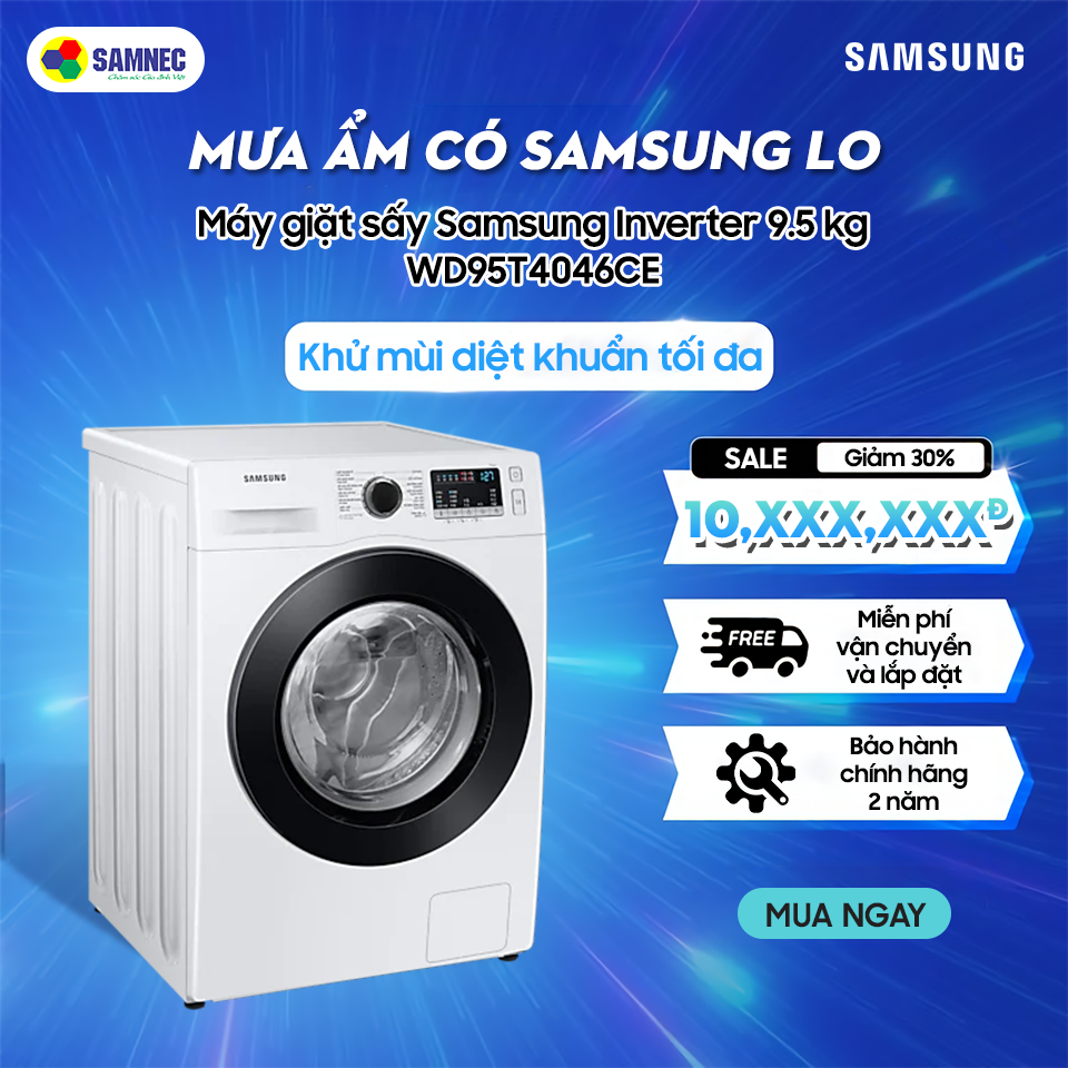 máy giặt sấy samsung