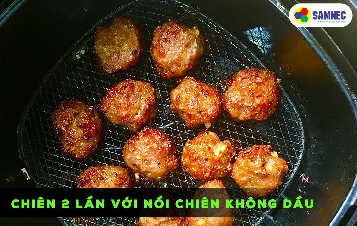 Chiên bằng nồi chiên không dầu