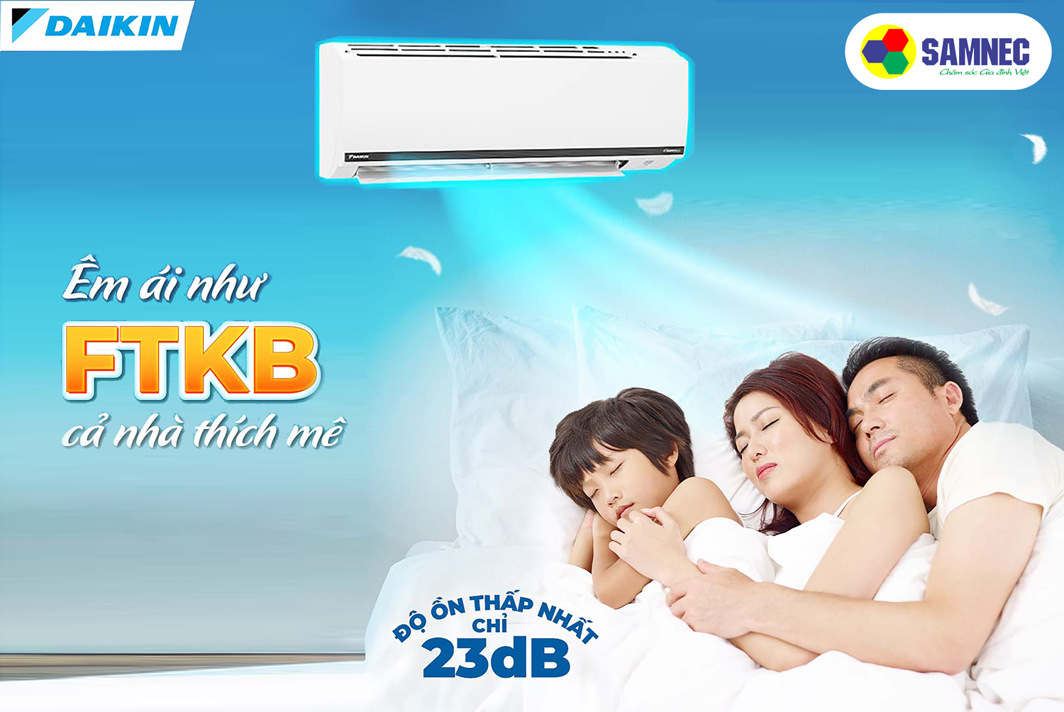 điều hòa Daikin FTKB vận hành êm ái