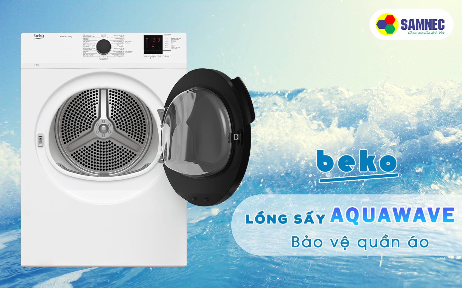 Lồng sấy AQUAWAVE bảo vệ quần áo