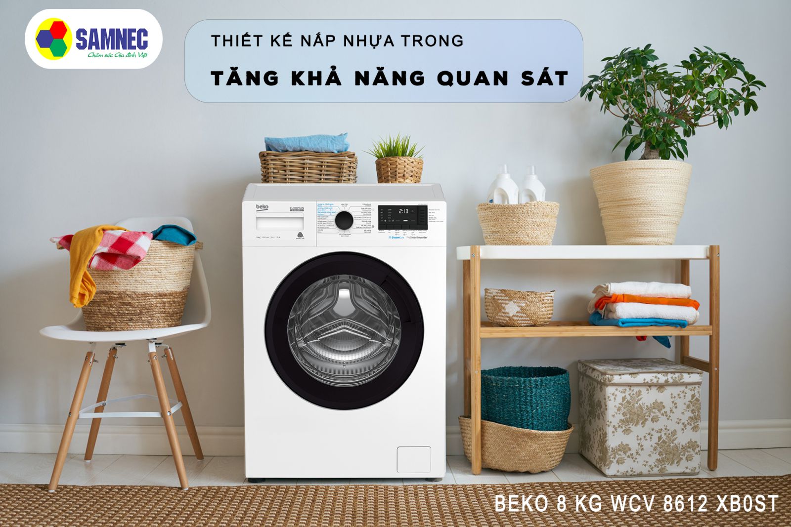 Máy giặt Beko 8 kg