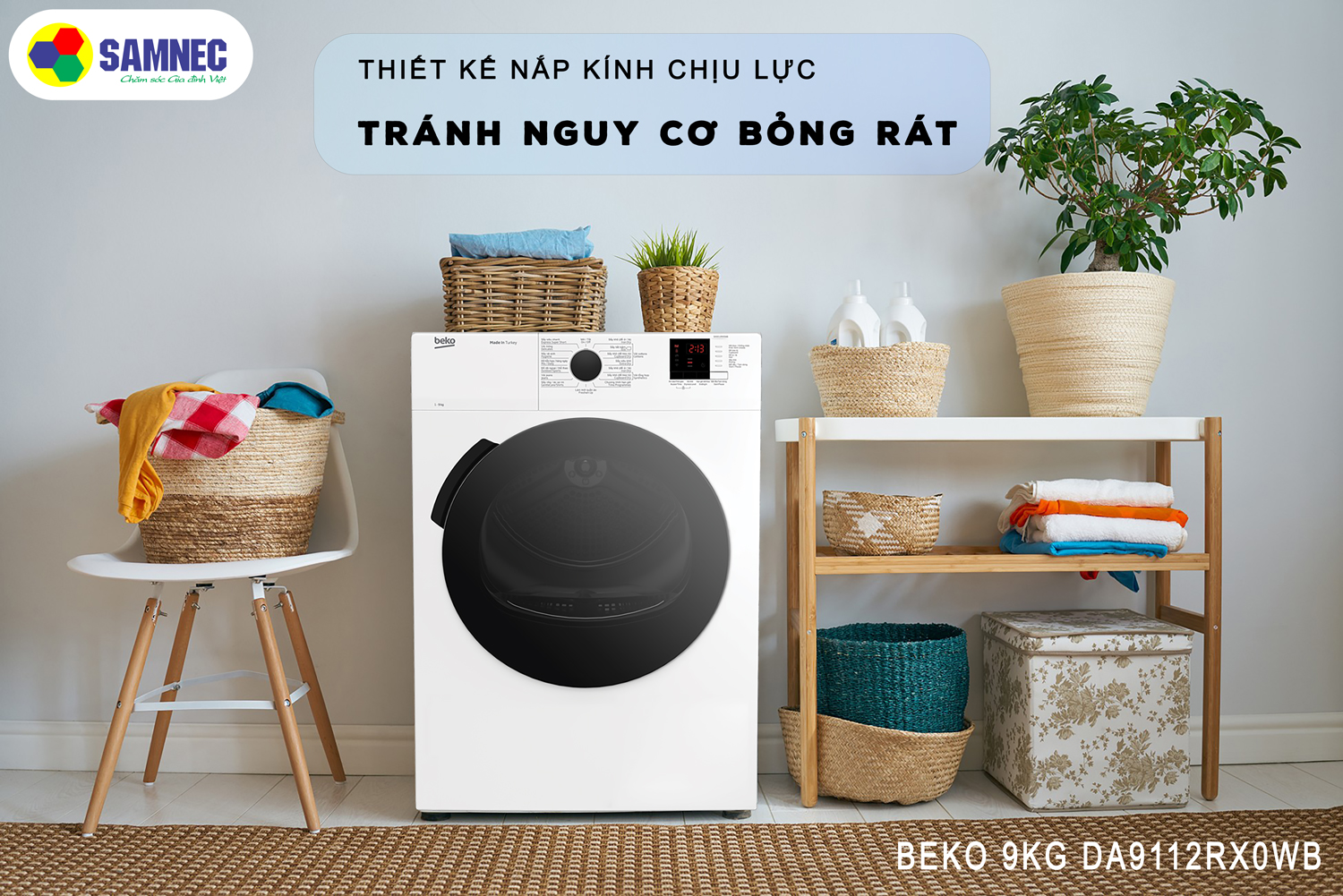 THIẾT KẾ ĐẸP MẮT, DỄ DÀNG VỆ SINH