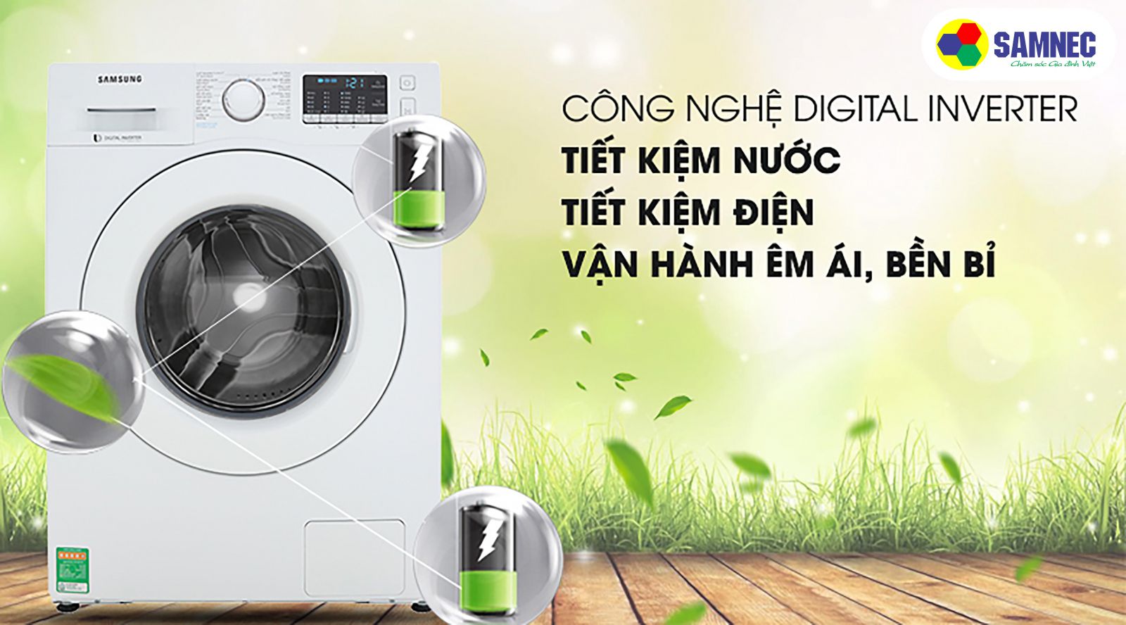 công nghệ Digital Inverter của máy giặt Samsung