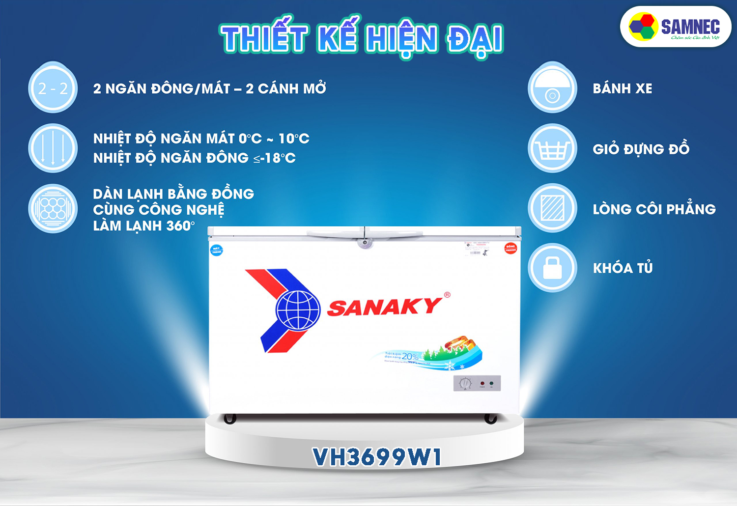 Thiết kế tủ đông VH3699W1