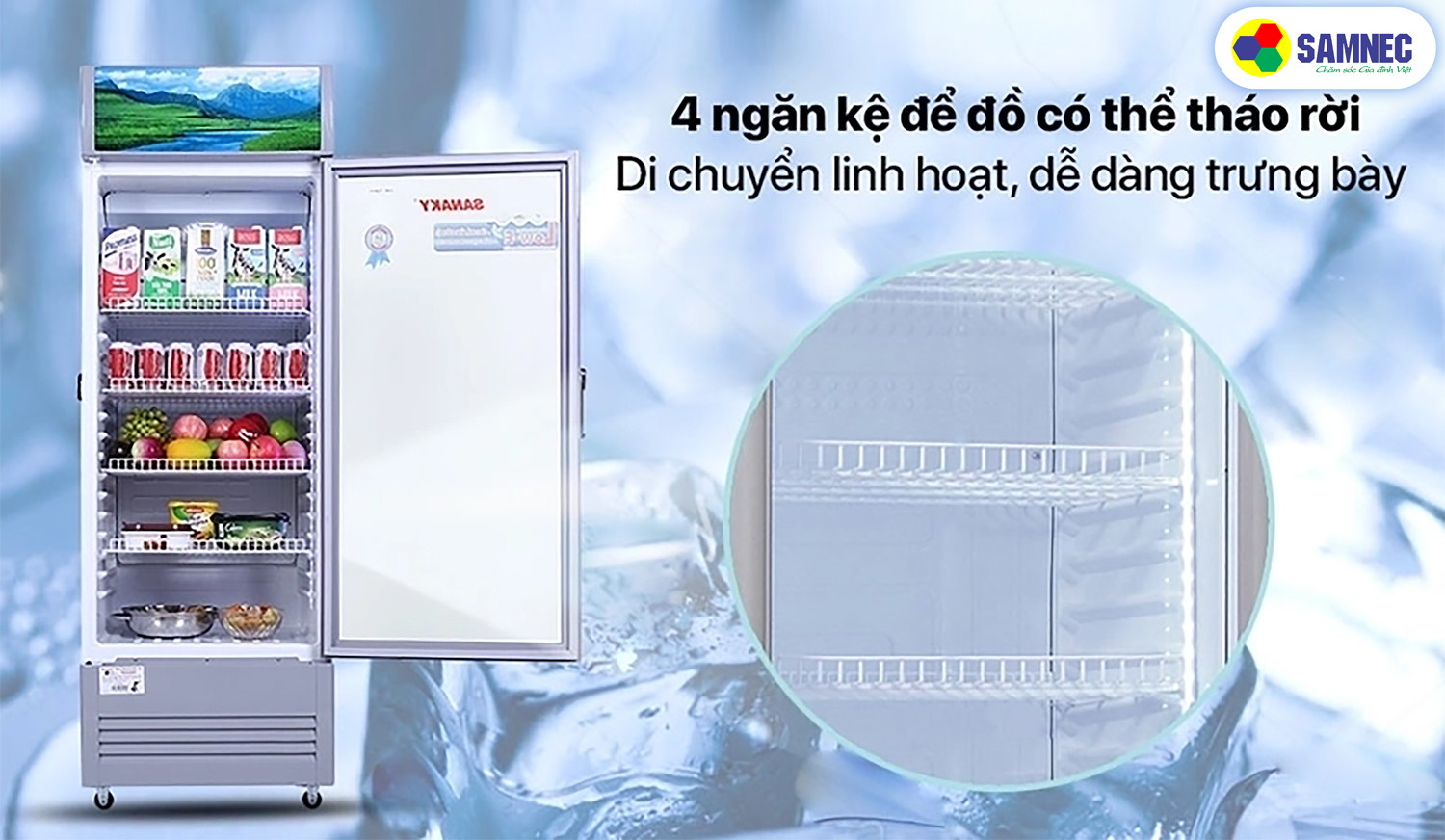 Trang bị nhiều ngăn