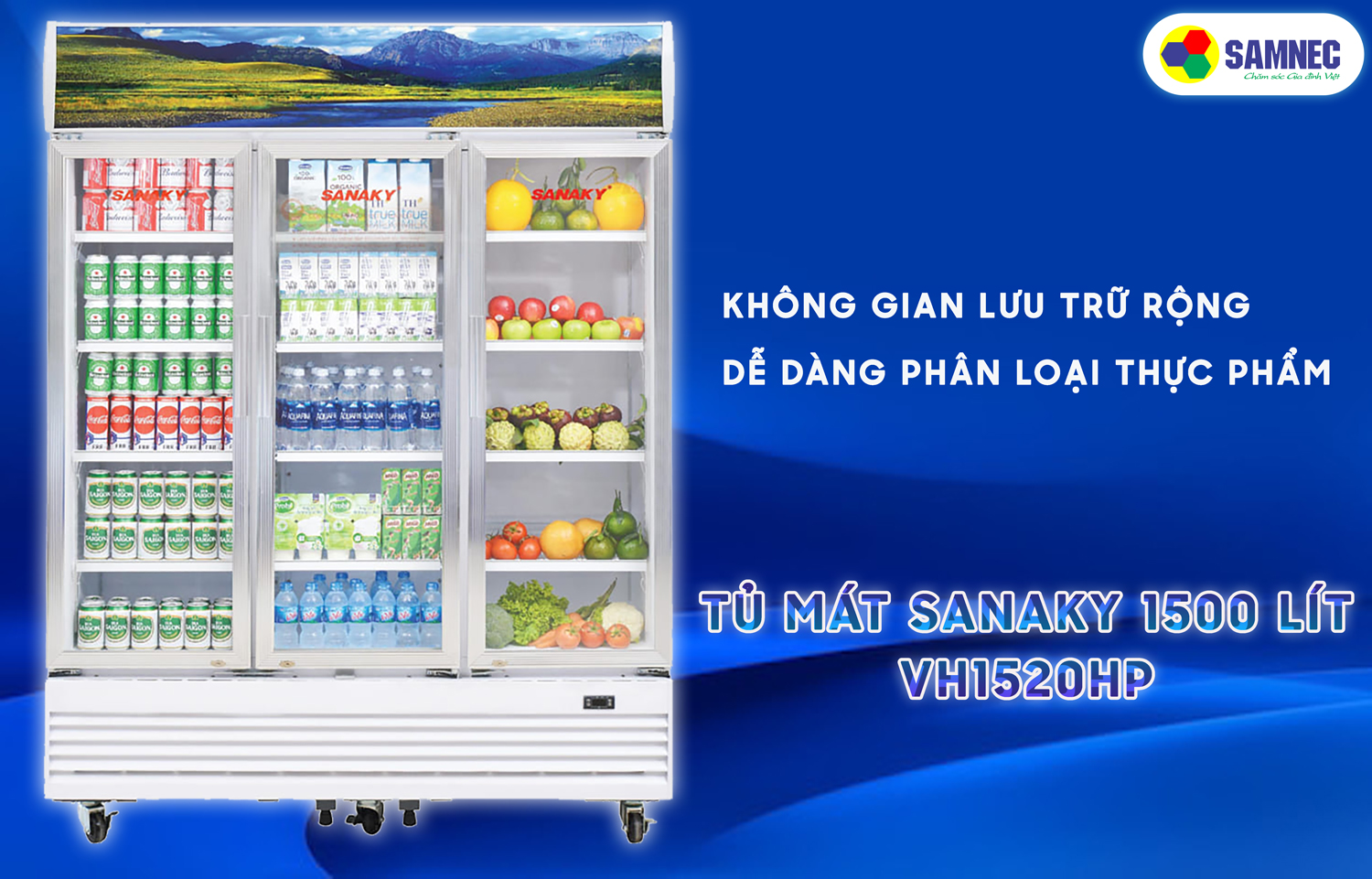 Không gian tủ mát