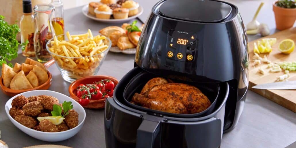 Nướng thịt bằng nồi chiên không dầu