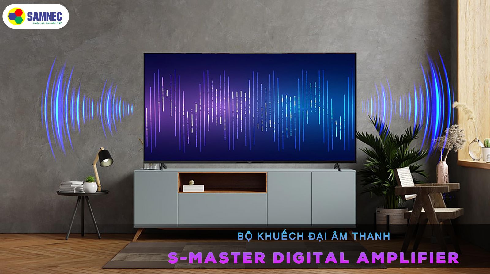 bộ khuếch đại âm thanh S-Master Digital Amplifier trên tivi Sony