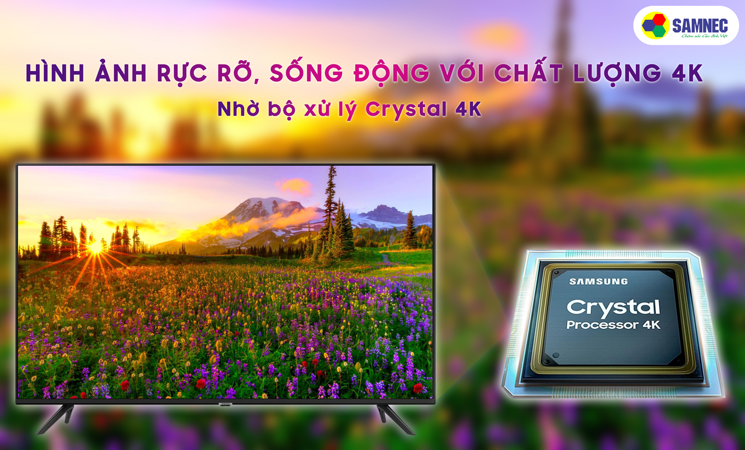  bộ xử lý Crystal 4K samsung