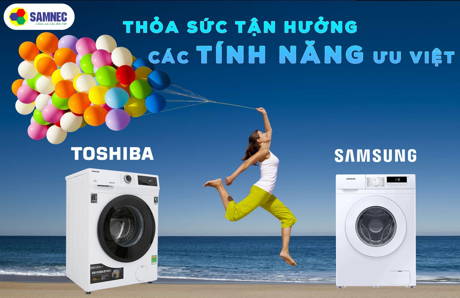 các tính năng trên máy giặt