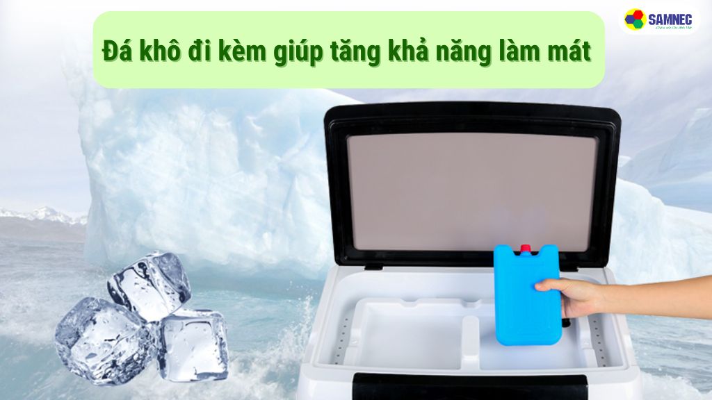 Thêm đá lạnh cho quạt để làm mát sâu hơn