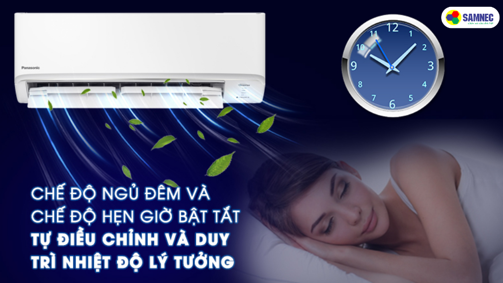 Lợi ích của việc sử dụng tính năng hẹn giờ tắt-bật điều hòa Panasonic