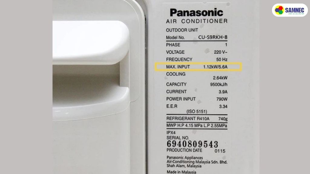 Tính theo công suất tối đa