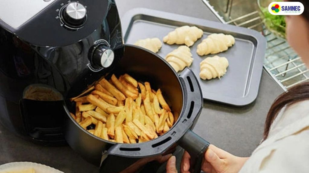  Nồi chiên không dầu không được lắp đúng cách 