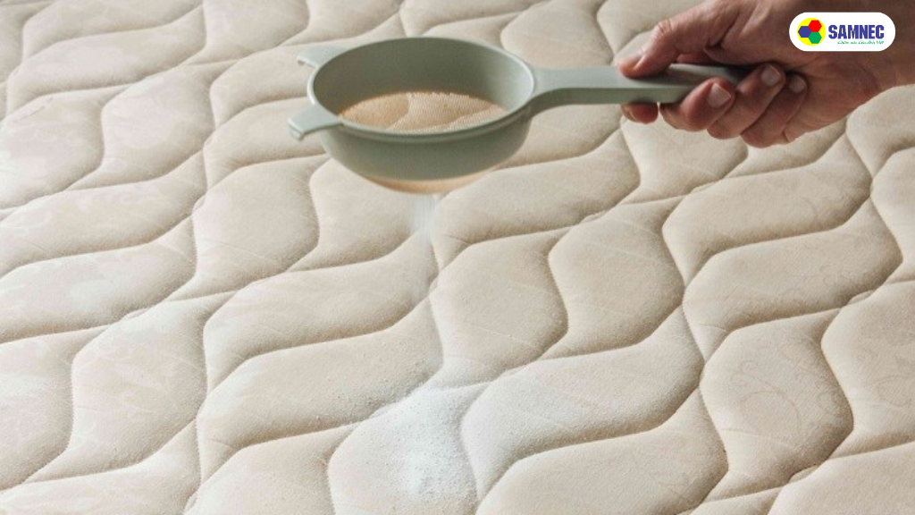 làm SẠCH đệm topper trước khi giặt