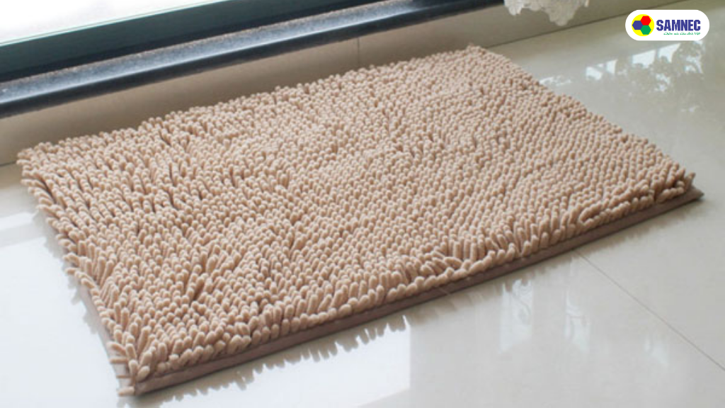 lưu ý kích thước thảm khi giặt máy giặt
