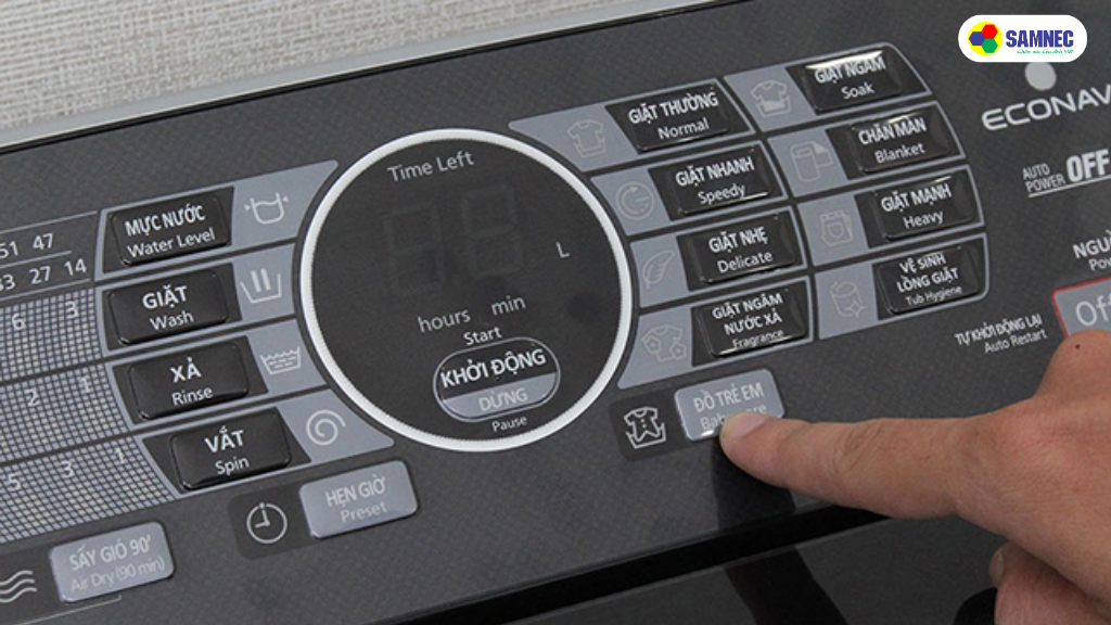 Chương trình giặt bị lỗi