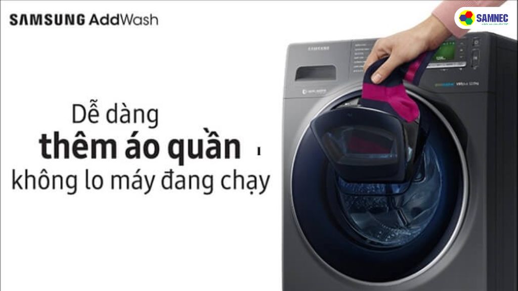 Chức năng Add Door trên máy giặt Samsung