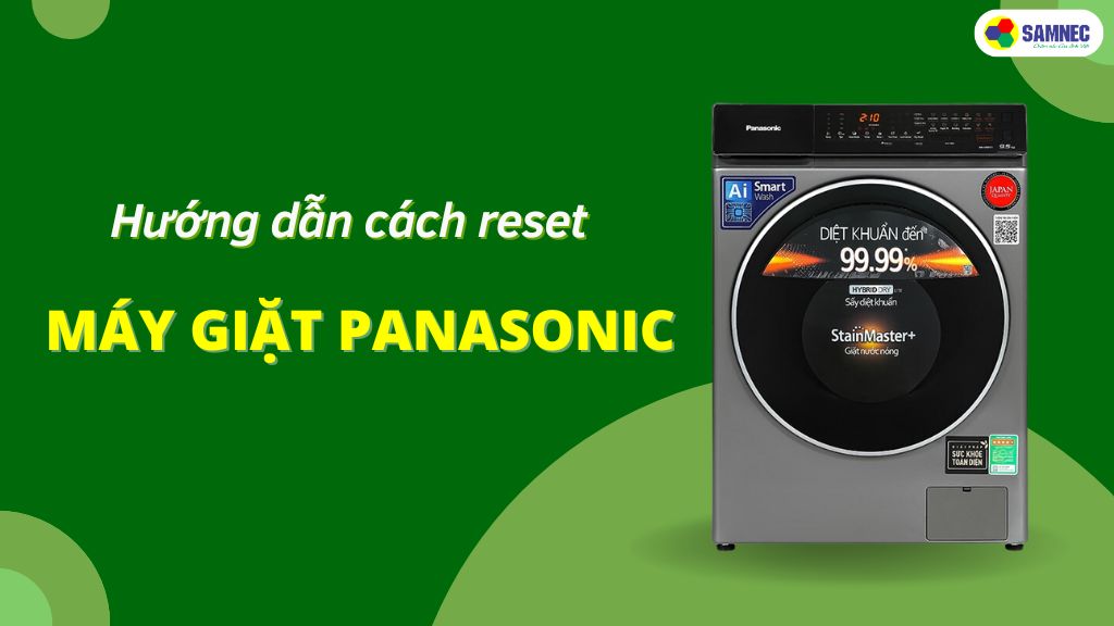reset máy giặt panasonic