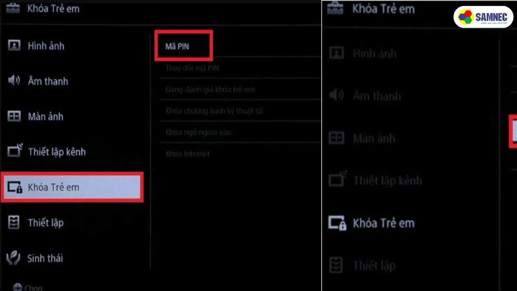 Cách sử dụng khóa trẻ em trên tivi Sony 