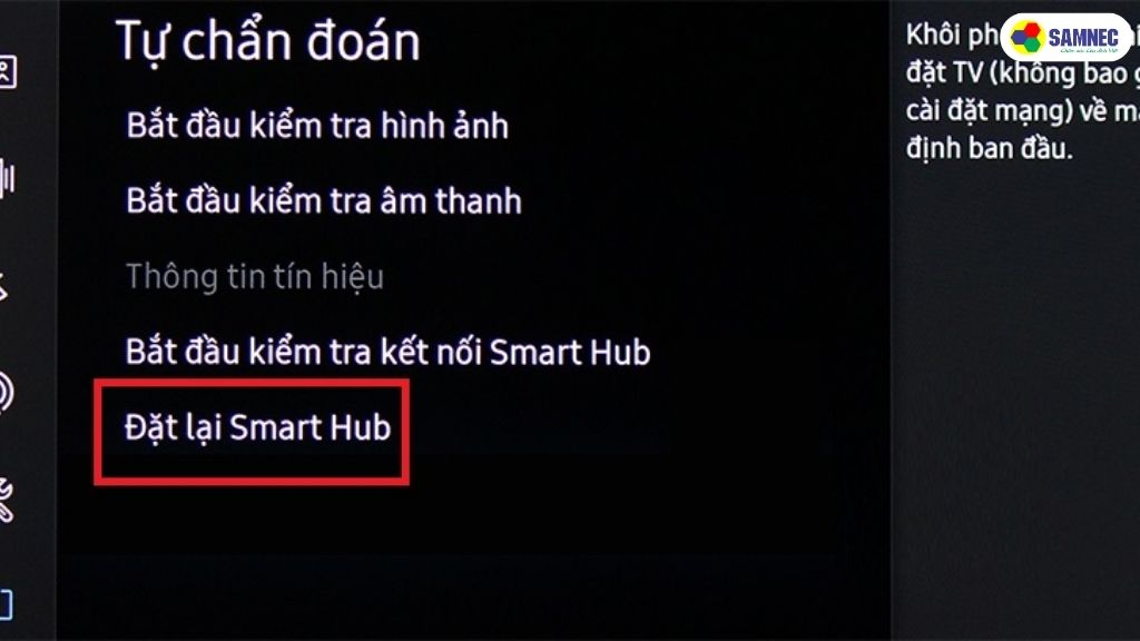 Reset lại Smart Hub